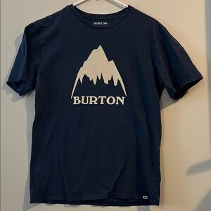 Burton Navy Short-Sleeve T-Shirt with White Mountain Logo